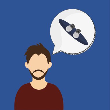 Kış tasarım. Sezon simge. Derma illüstrasyon, vektör grafik