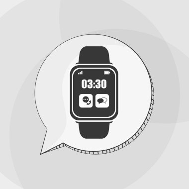 Giyilebilir teknoloji tasarım. Gadget'ı simgesi. Düz illüstrasyon, vektör