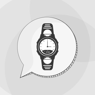 Giyilebilir teknoloji tasarım. Gadget'ı simgesi. Düz illüstrasyon, vektör