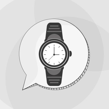 Giyilebilir teknoloji tasarım. Gadget'ı simgesi. Düz illüstrasyon, vektör