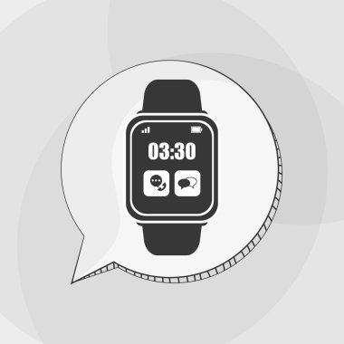 Giyilebilir teknoloji tasarım. Gadget'ı simgesi. Düz illüstrasyon, vektör