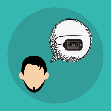 Giyilebilir teknoloji tasarım. Gadget'ı simgesi. Düz illüstrasyon, vektör