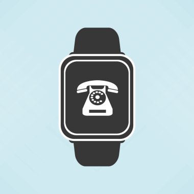 Giyilebilir teknoloji tasarım. Gadget'ı simgesi. Düz illüstrasyon, vektör