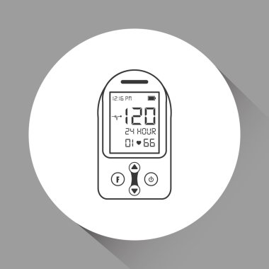 Giyilebilir teknoloji tasarım. Gadget'ı simgesi. Düz illüstrasyon, vektör