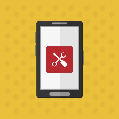 Giyilebilir teknoloji tasarım. Gadget'ı simgesi. Düz illüstrasyon, vektör