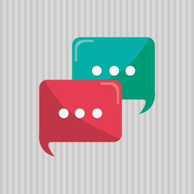 İletişim tasarımı. Ortam simgesi. Düz illiustration, vektör grafiği