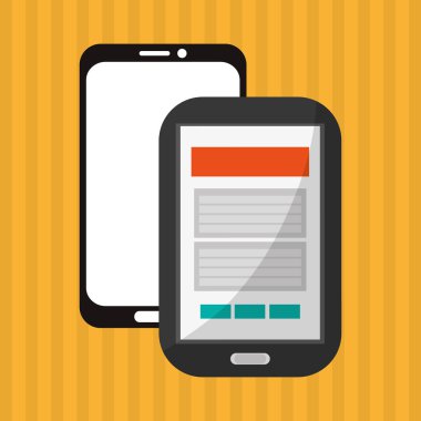 İletişim tasarımı. Ortam simgesi. Düz illiustration, vektör grafiği