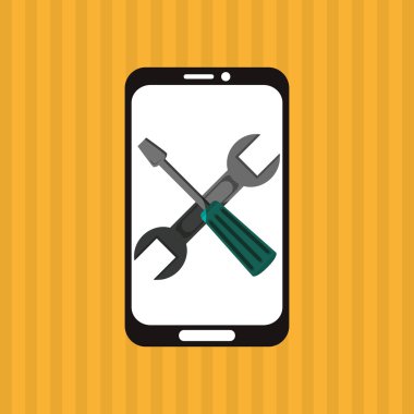 İletişim tasarımı. Ortam simgesi. Düz illiustration, vektör grafiği