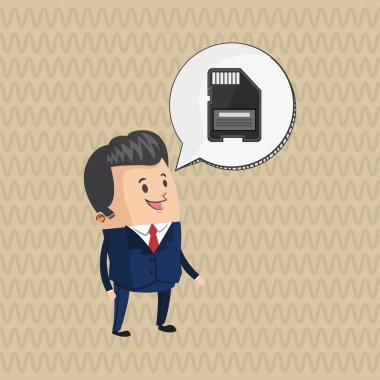 İletişim tasarımı. Ortam simgesi. Düz illiustration, vektör grafiği