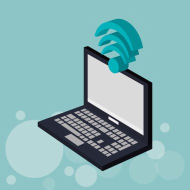 İletişim tasarımı. Ortam simgesi. Düz illiustration, vektör grafiği