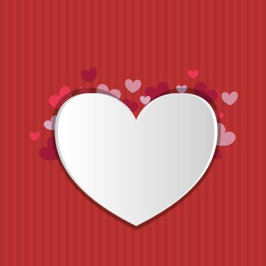 Tasarım seviyorum. Romantik simgesi. Derma illüstrasyon, vektör grafik