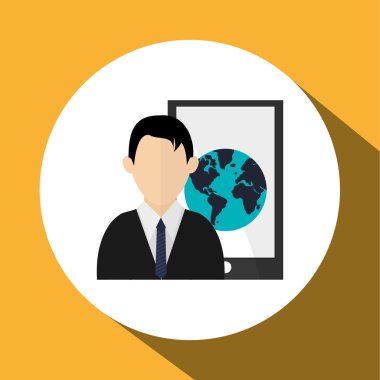 İş design.Communication simgesi. Derma illüstrasyon, vect