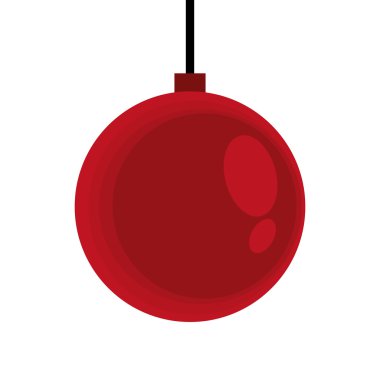 Noel tasarım. Dekorasyon simgesi. Düz ve izole illustratio