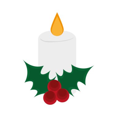Noel tasarım. Dekorasyon simgesi. Düz ve izole illustratio