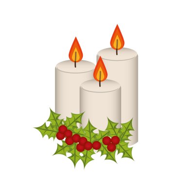 Noel tasarım. Dekorasyon simgesi. Düz ve izole illustratio