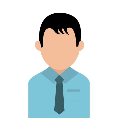 İş adamları tasarım. kişi simgesi. Düz ve izole illustrati