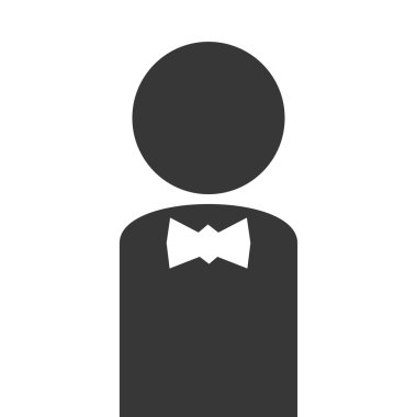 İş adamları tasarım. kişi simgesi. Düz ve izole illustrati