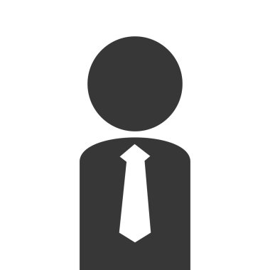 İş adamları tasarım. kişi simgesi. Düz ve izole illustrati