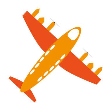 ulaşım tasarım. uçak simgesi. Düz ve izole illustra