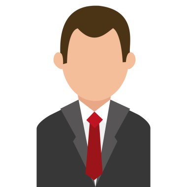 İş adamları tasarım. kişi simgesi. Düz ve izole illustrati