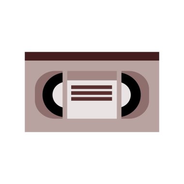 video kaset, beyaz arka plan üzerinde vektör çizim