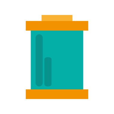 filmi oynatın, beyaz arka plan üzerinde vektör çizim