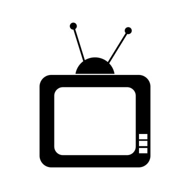 televizyon, beyaz arka plan üzerinde vektör çizim