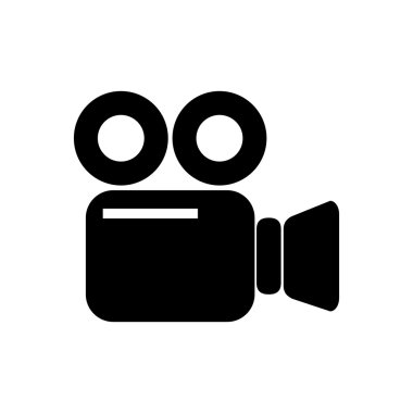 Film projektör, beyaz arka plan üzerinde vektör çizim