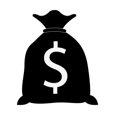 parayla, vektör çizim çanta