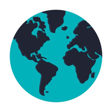 Dünya gezegeni, vektör çizim