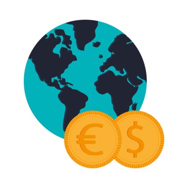 bozuk para, vektör çizim