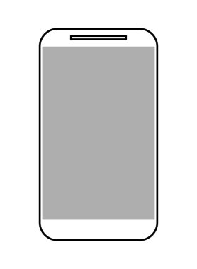 cep telefonu veya tablet, vektör çizim