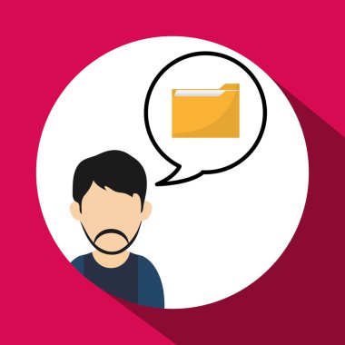 İletişim tasarımı. Ortam simgesi. Düz illüstrasyon, vektör grafiği