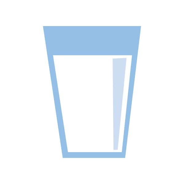Progettazione di bevande. icona di vetro. Illustrazione piatta e isolata — Vettoriale Stock