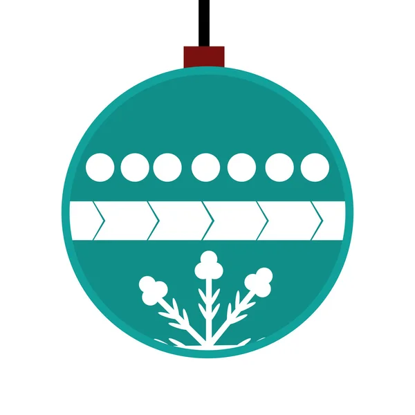 Design natalizio. Icona della decorazione. Illustrazione piatta e isolata — Vettoriale Stock