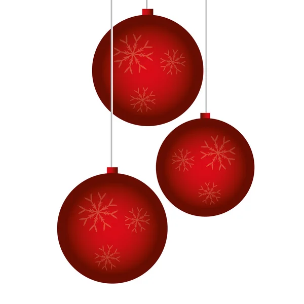Diseño navideño. Icono de decoración. Ilustración plana y aislada — Vector de stock