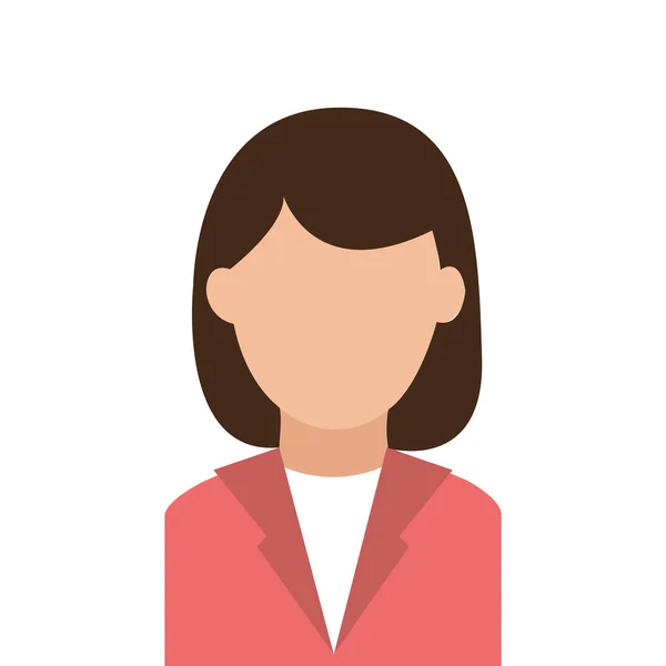 Diseño de gente de negocios. icono de persona. Ilustración plana y aislada — Vector de stock