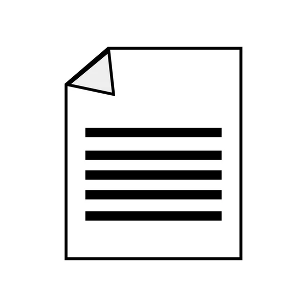 Design de documentos. ícone de papel. Ilustração plana e isolada —  Vetores de Stock