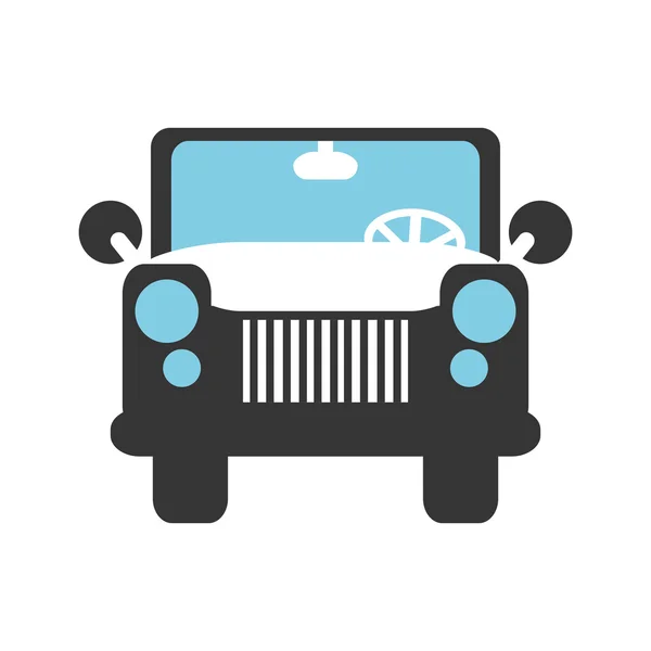 Design de transporte. ícone do carro. Ilustração plana e isolada — Vetor de Stock