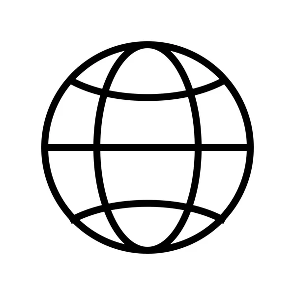 Diagramme du globe, illustration vectorielle sur fond blanc — Image vectorielle