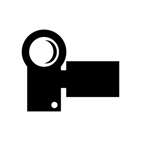 Videocamera, ilustración vectorial sobre fondo blanco — Archivo Imágenes Vectoriales