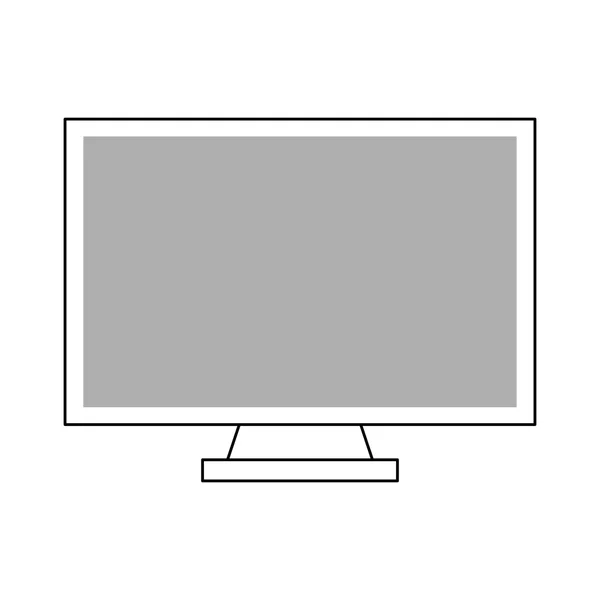 Monitor del computer, illustrazione vettoriale — Vettoriale Stock