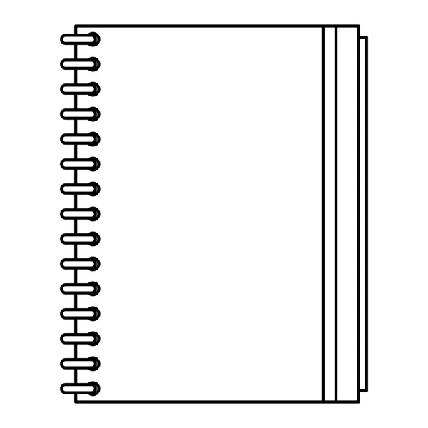 Σημειωματάριο, εικονογράφηση φορέας — Διανυσματικό Αρχείο
