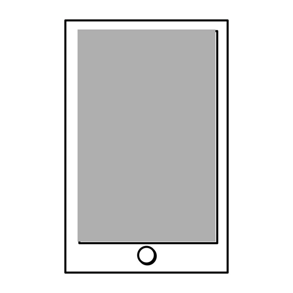 Teléfono celular o tableta, ilustración vectorial — Vector de stock