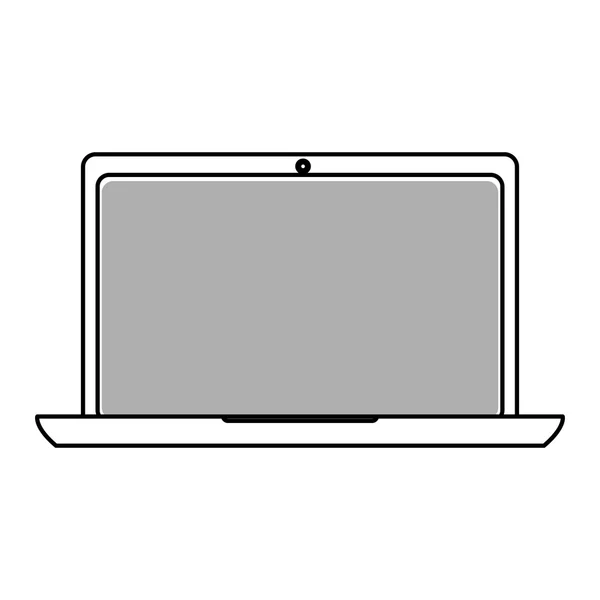 Computer portatile, illustrazione vettoriale — Vettoriale Stock