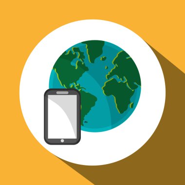 İletişim tasarımı. Ortam simgesi. Düz illüstrasyon, vektör grafiği