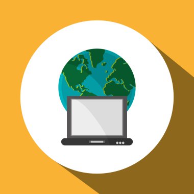 İletişim tasarımı. Ortam simgesi. Düz illüstrasyon, vektör grafiği