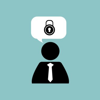 İletişim tasarımı. Ortam simgesi. Düz illüstrasyon, vektör grafiği