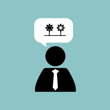 İletişim tasarımı. Ortam simgesi. Düz illüstrasyon, vektör grafiği