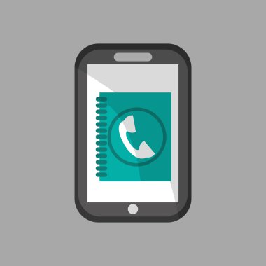 İletişim tasarımı. Ortam simgesi. Düz illüstrasyon, vektör grafiği